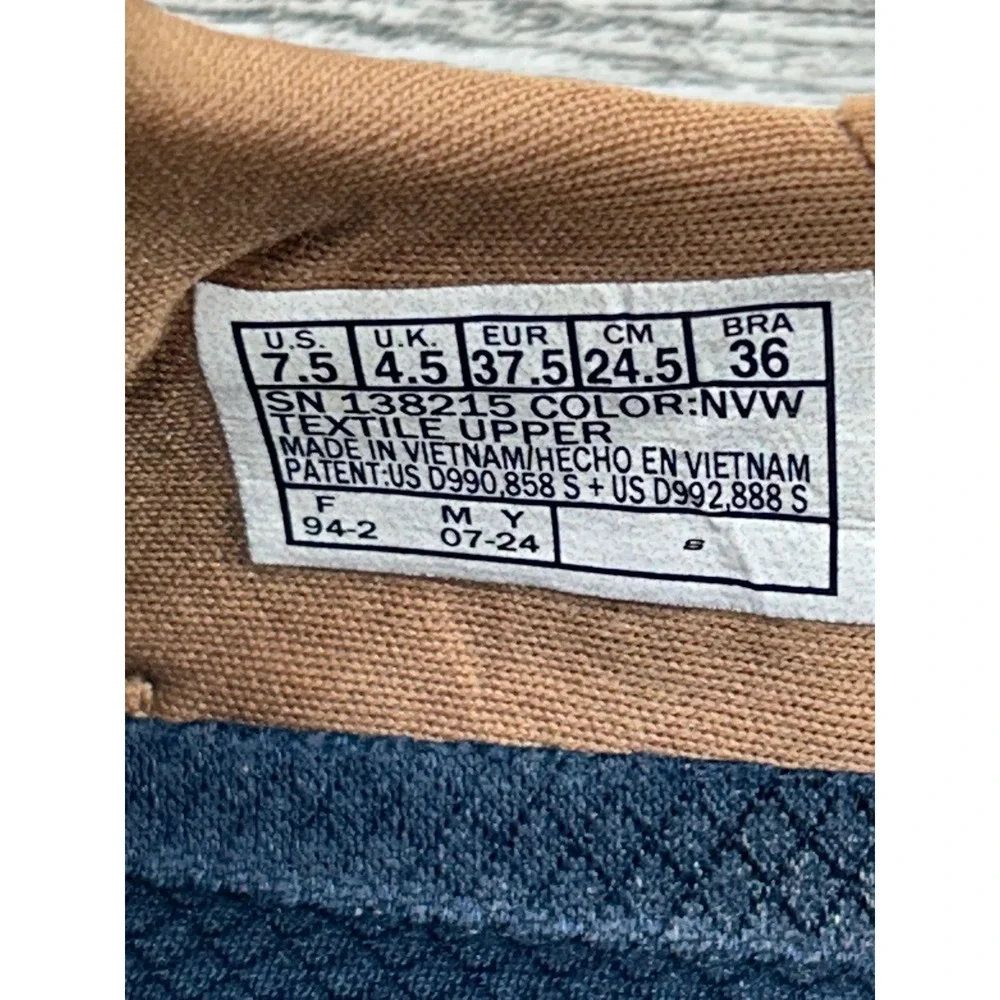 Skechers Slip-ins On-the-GO Ideal Navy Tan Boat Shoes 138215 Women Sz 7.5‎